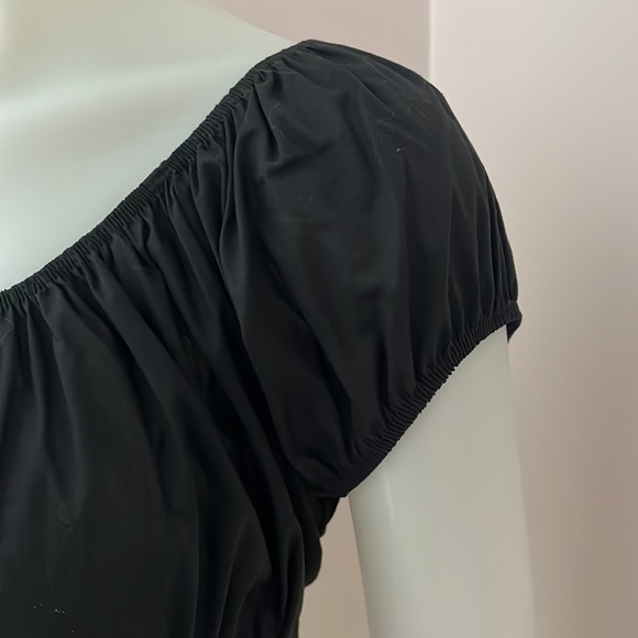 Black Sara peasant top, XL - Picture 2 of 8